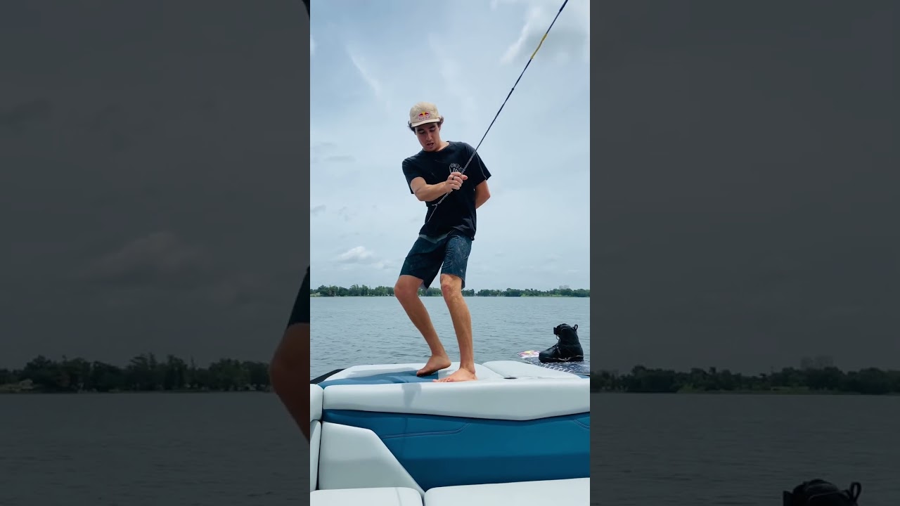 wakesurfing