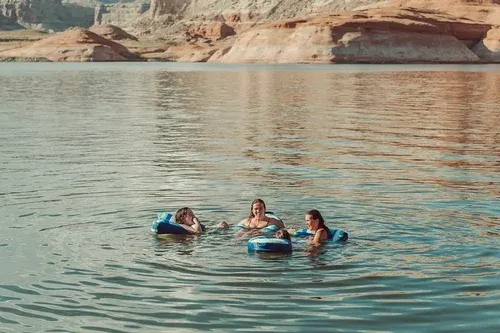 people swimming