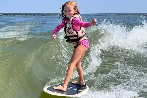 girl wakeboarding